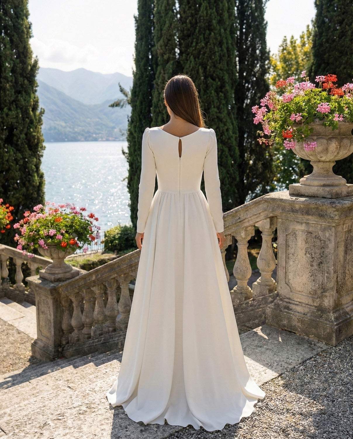 Abito da sposa semplice ed elegante A-line