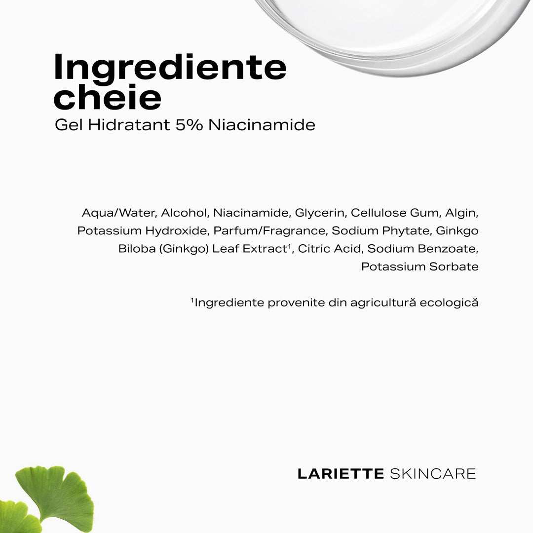 Gel Idratante Niacinamide 5%, 50 ml